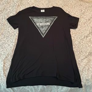 Womens black Gymshark workout short sleeve top medium